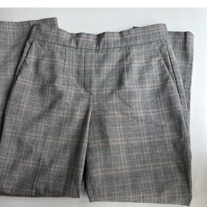 Aritzia Babaton Plaid Trouser Pant Grey Skinny Size 4